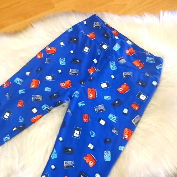 LulaRoe Vintage Electronics Printed Leggings-#1543 - Picture 4 of 10